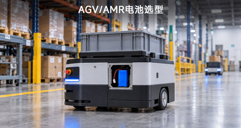 AGV/AMR锂电池如何选型？电压、容量、倍率、寿命与BMS通信要求
