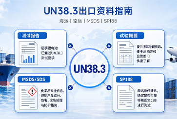 锂电池UN38.3认证是什么？海运、空运、MSDS与出口资料要求